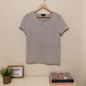 Grey cashmere top from Holt Renfrews🤍